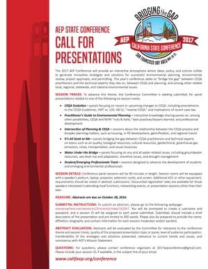 aep conference abstract submit