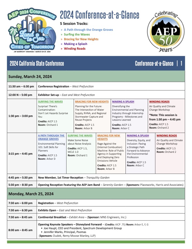 2024 AEP Conference California Association of Environmental Professionals