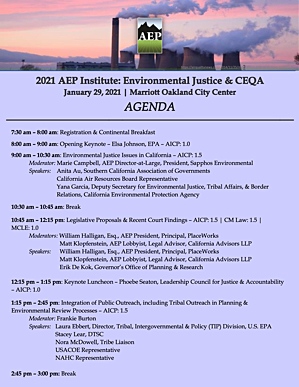 2021 AEP Institute - California Association of Environmental Professionals